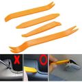 1x4 PCs hard unpacking console removing tool deep orange ABS plastic. 
