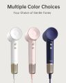 Laifen Hair Dryer, Negative Ionic Blow Dryer with 110, 000 RPM Brushless Motor for Fast Drying, High-Speed Low Noise Thermo-Control Hairdryer with Magnetic Nozzle, for Home, Travel(Golden Blue). 
