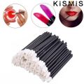 KISMIS 50Pcs Cotton swab Lip Brush Eyelash Makeup Brushes Lash Extension Mascara Applicator Lipstick Wands Set Cosmetic Makeup. 