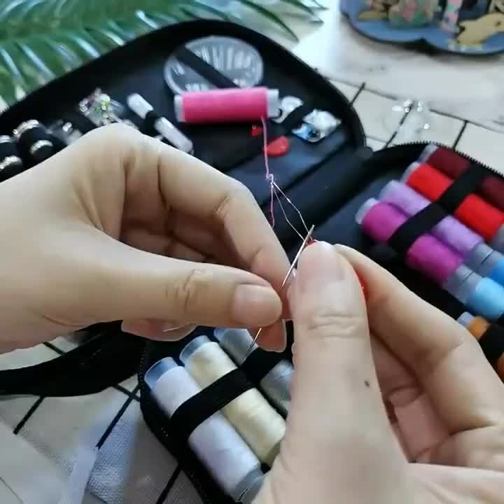 Portable Household Multi-function Sewing Kit Box DIY Embroidery Handwork Tool Needles Thread Scissor Set Travel Accessories
