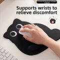 Big-eyed Cat Mouse Pad Non-Slip Comfortable Wrist Rest Typing Pad Dirt-resistant Soft Ergonomic Mouse Pad For Computer Office. 
