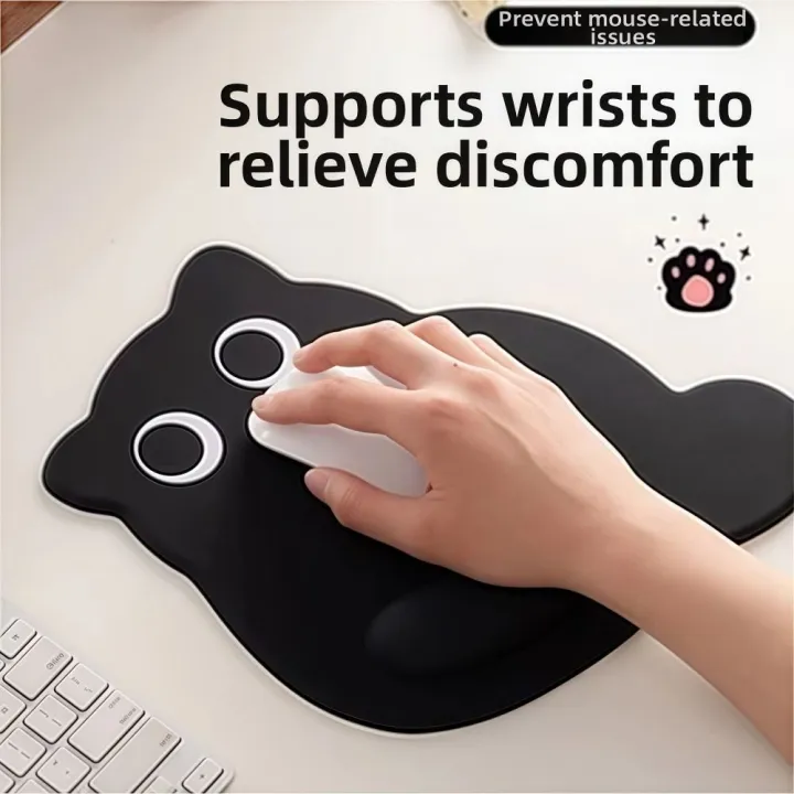 Big-eyed%20Cat%20Mouse%20Pad%20Non-Slip%20Comfortable%20Wrist%20Rest%20Typing%20Pad%20Dirt-resistant%20Soft%20Ergonomic%20Mouse%20Pad%20For%20Computer%20Office%20-%20Image%203