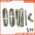 60cm-300cm Air Diesel Parking Heater Stainless Steel Exhaust Pipe Tube Gas Vent Hose Connector Car Truck VAN.