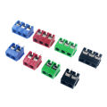 10/50PCS PCB Terminal Block Connector Pitch 5.0mm KF301 Straight Pin 2P 3P Screw PCB Terminal Blocks Connector Assortment Kit. 