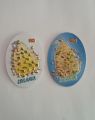 Fridge magnet Lanka map shape. 