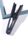 Pro Hairdressing Straightener Hairbrush Nylon Hair Straightening Double Brushes V Shape Comb Clamp Styling Tools DIY.