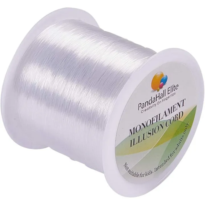 109 Yards Clear Fishing Line, 0.25mm 328ft Invisible Nylon Thread ...
