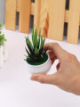 Mini Artificial Plants Bonsai Small Simulated Aloe Vera Pot Plants Fake Flowers Office Table Potted Ornaments Home Garden Decor. 