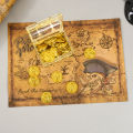 Pirate Adventure Treasure Hunt Map Classic Retro Kraft Paper Maps Party Cosplay Props Halloween Pirate Theme Party Decor. 