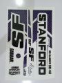 New 3D 2023 SF (STANFORD- GABBAR)BLACK & Purple  Edition Top Quality Cricket Bat Sticker For Professional Players. 