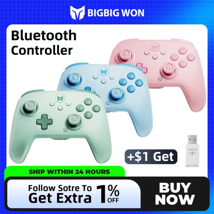 Original BIGBIG WON Gaming Bluetooth Gamepad PC Game Controller with ...