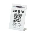 Custom Easypaisa Payment QR Stand QR Board Acrylic. 