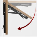 1pc Multiple Sizes Triangle Folding Angle Bracket Stainless Steel Heavy Support Wall Mounted Shelves Table Home Hardware. 