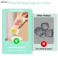 Food Storage Ice Cube Mold Giant Silicone Freezer Trays With Lid 4-Cubes Extra-Large Soup Ice Molds〔CC11〕. 