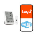 Tuya WiFi Weather Station Smart Thermohygrometer Kit WiFi Gateway&amp;Outdoor IP65 Waterproof 433mhz Thermohygrometer with App Alert. 