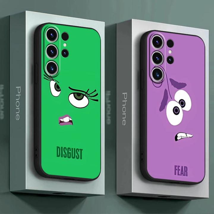 Disneys Inside Out Phone Case for Samsung Galaxy S25 S24 Ultra S23 Ultra S22 Plus S21 5G S20 S21 FE S22 Ultra S24 Soft Funda
