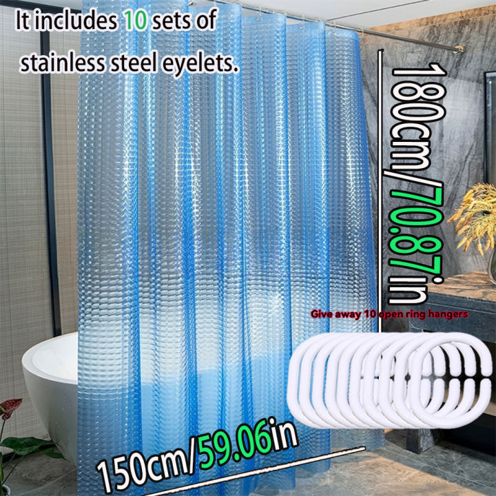 The%203D%20Blue,%20Clear%20and%20High-End%20Bathroom%20Partition%20Curtain%20Is%20Easy%20to%20Clean.%20The%20Dreamy%20Ocean%20Color%20Is%20Highly%20Recommended%20-%20Image%205