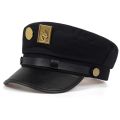 Anime JoJo's Bizarre Adventure Kujo Jotaro Cosplay Cap Unisex Adult Metal Badge Hat Prop. 