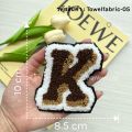 Fluff embroidery no adhesive letters patches for clothing decoration needlework/sewing DIY crafts. 