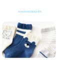 Bibelot baby socks 1-3 years old cotton 100% cute pattern soft fabric pack 5 pairs ready to ship from Thailand. 