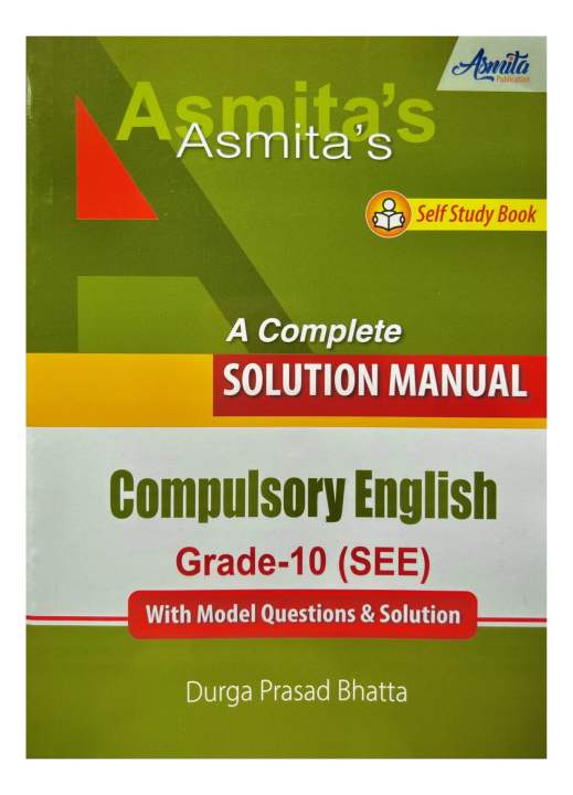 Asmita's Compulsory English Manual For Grade-10 SEE || New Edition 2082