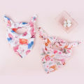 Elinfant 5pcs  Set Bamboo Cotton Muslin Bib Burp Cloth 100% Cotton 60*60cm 2 Layers Baby Scarf Handkerchief. 