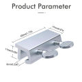 Adjustable Security Window Lock Aluminum Alloy Door Frame Safety Lock Free Punch Window Limit Stop Locks for Child Home Bedroom. 