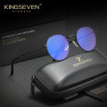 KINGSEVEN Round Blue Light Blocking Glasses Men Women Alloy Thin Frame Classical Retro Computer Anti Blue Ray Reading Eyeglasses. 