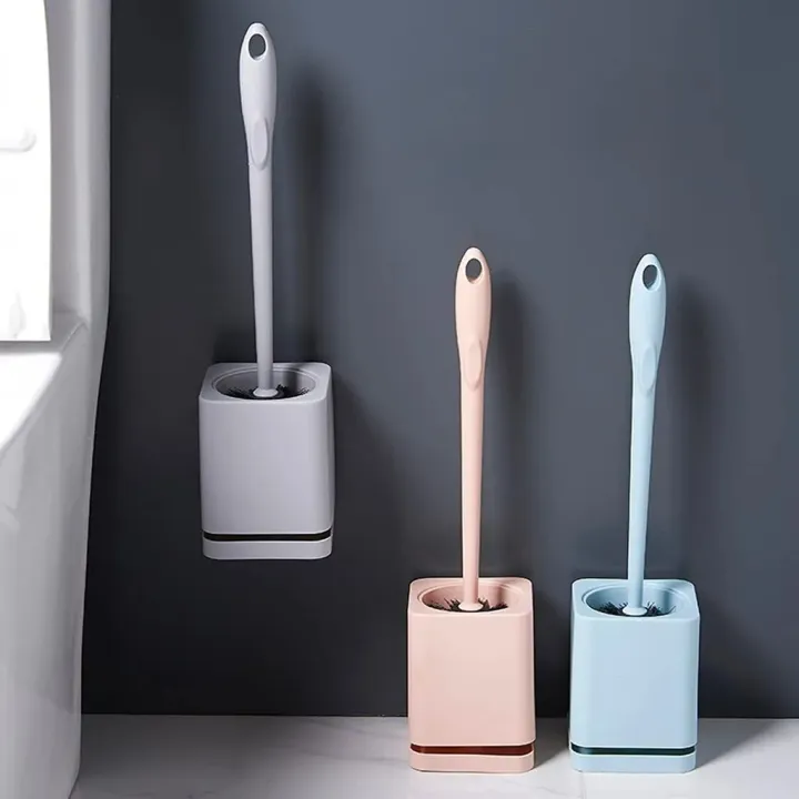 Toilet%20Cleaning%20Brush,%20Leak-Proof%20with%20Silicone%20Base%20&%20Quick-Drying%20Holder%20-%20Flat%20Head,%20Flexible%20&%20Soft%20(Multicolor)%20-%20Image%202