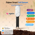 Zigbee Smart Soil Tester Moisture Sensor Sunlight Lux Fertility Air Temperature Humidity Meter Works With Tuya Smart Life Z2MQTT lightify. 