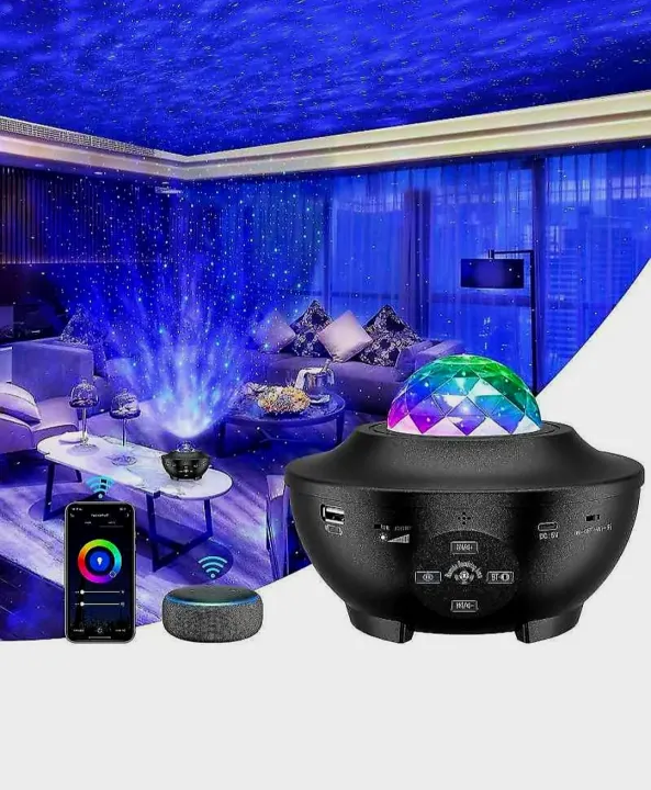LED Galaxy Star Projector Light | Bluetooth Music Player | Remote ...