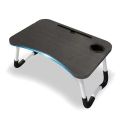 Laptop Desk Bed Tray,Foldable Lap Desk Bed Table for Breakfast Serving, Notebook Table with Tablet Slots for Couch Floor for Adults/Students/Kids. 