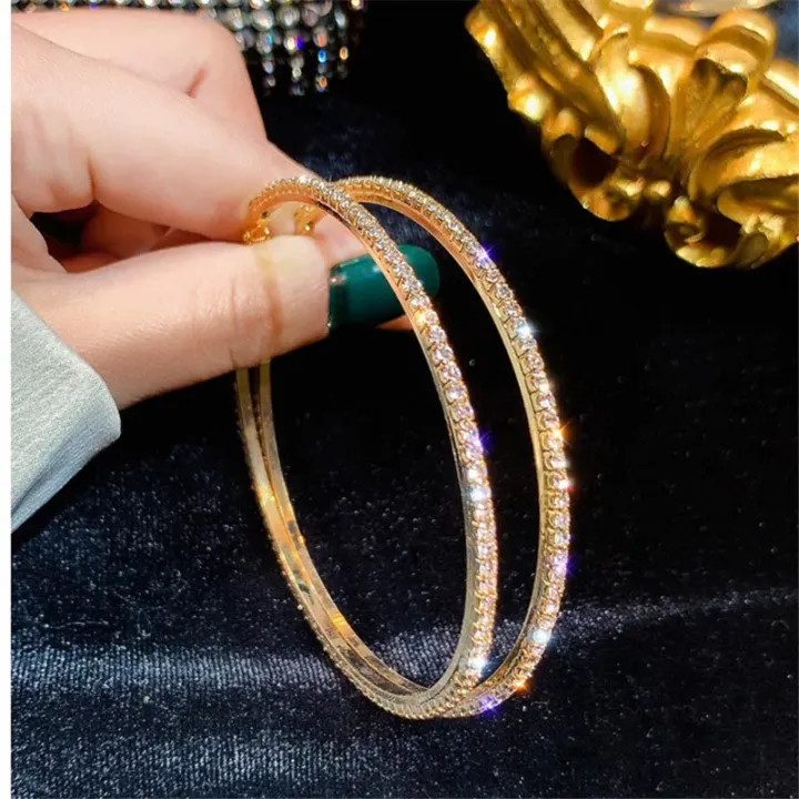 Big%20Round%20Crystal%20Hoop%20Earrings%20for%20Women%20Bijoux%20Geometric%20Rhinestone%20Earrings%20Statement%20Jewelry%20%20-%20Image%202