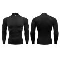 Men Running T-shirts Compression Long Sleeve Sport Shirts Fitness Tight Training Jogging Tees Gym Sportswear Quick Dry Rashgard. 