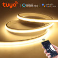 Tuya Smart Life WiFi Dimmable COB LED Light Strip 24V Solid Neon Self-Adhesive Waterproof Tape Work with Alexa Echo  Home lightify. 