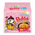 Samyang Hot Chicken Flavor Ramen Buldak Carbonara Noodles, Pack of 5 Pouch- 650g. 