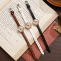 Fashion Small Arabic Dial Women Quartz Watch Elegant Ultra-thin Leather Strap Wristwatch Reloj Mujer Girls Clock .