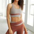 Two Piece Yoga Set Women Sportswear Suit Outfit Gym Leggings With Bra Pants Sports Bra Shorts For Fitness Clothing Workout Set. 