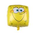 1pcs Cartoon square SpongeBob SquarePants expression Foil Balloons child Birthday Party Decoration Kids Toys Air Helium balloon. 