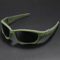Outdoor Sports Polarized Sunglasses Men Curve Cutting Frame Stress-Resistant Lens Shield Sun Glasses Wome. 