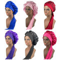 2026 New Silk Bonnet Sleeping Womens Satin Bonnet Hair Night Sleep Cap Tie Band CurlyHat Scarf Wrap Curly Hair Bonnets Beauty. 
