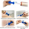 3pcs Multi-functional Silicone Sealant Nozzle Scraper Floor Caulking Tools Silicone Sealant Nozzles Kit Home Improvement Set A. 