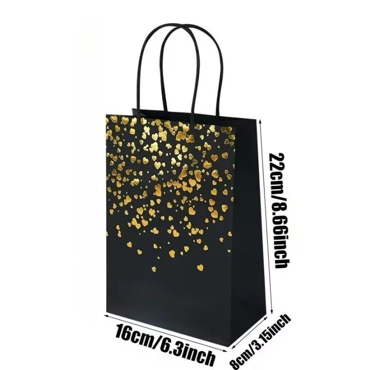12PCS%20Black%20Brown%20White%20Bronzing%20Kraft%20Paper%20Bags%20Handheld%20%20Bronzing%20Paper%20Bags%20Birthday%20Party%20Wedding%20Shopping%20-%20Image%202