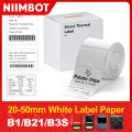 Niimbot Label Printer White Paper Sticker B1 B21 B203 Label Maker Tape 30x20mm 50x80mm Bigger Size B3S for Mini Mobile Labeller. 