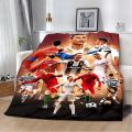 Football CR7 Printed Blanket Picnic Blankets Warm Blanket Soft and R-Ronaldos Comfortable Blanket Home Travel Birthday Gift. 