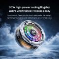 MEMO CX26 Cooling Fan - Magnetic Phone Cooler - RGB Stylish Light - 30w High Power Cooling Flagship - CX-26 Mobile Phone Cooler For Gaming With Magnetic Sheet and Back Clip - Three Controled Modes. 