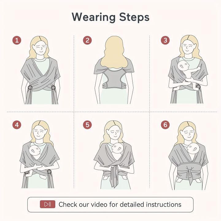 Wrap%20Baby%20Carrier%20Original%20Stretchy%20Infant%20Sling%20Perfect%20for%20Newborn%20Babies%20and%20Children%20Up%20To%2041%20Lbs%20-%20Image%202