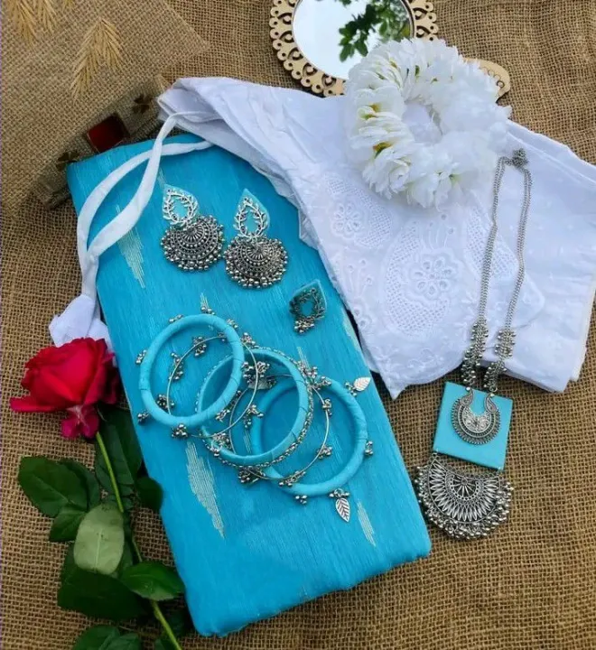 Akashi%20Colour%20Jamdani%20Sharee%20Combo%20Set%20For%20Woman%20-%20Image%204