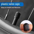 YONGRUN 10/20/50/100PCS  Black Tire Valve Cap Set: Suitable For Automobiles Suv Durable Multifunctional Bicycles And Motorcycle. 