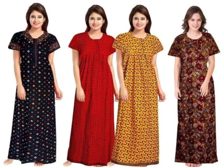 Lawn%20Nighty%20for%20women%20lawn%20Printed%20Mexi%20Gown%20Nighty%20Night%20Dress%20For%20Women's%20(Free%20Size)%20-%20Image%202